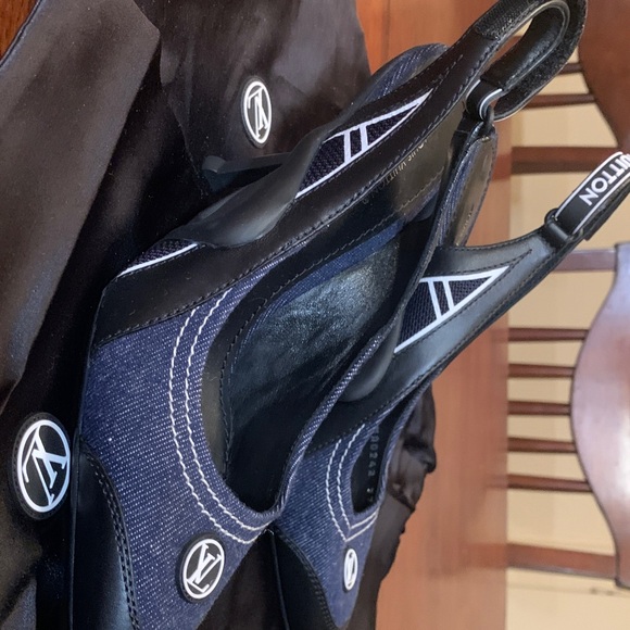 Absolutely stunning brand new, authentic rare abd Louis Vuitton denim shoes 7 - Picture 10 of 17